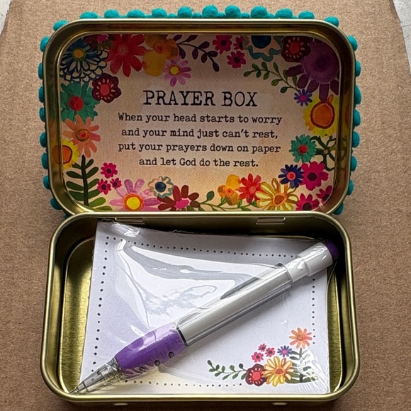 Natural Life Tin Prayer Box - Picture 2 of 6